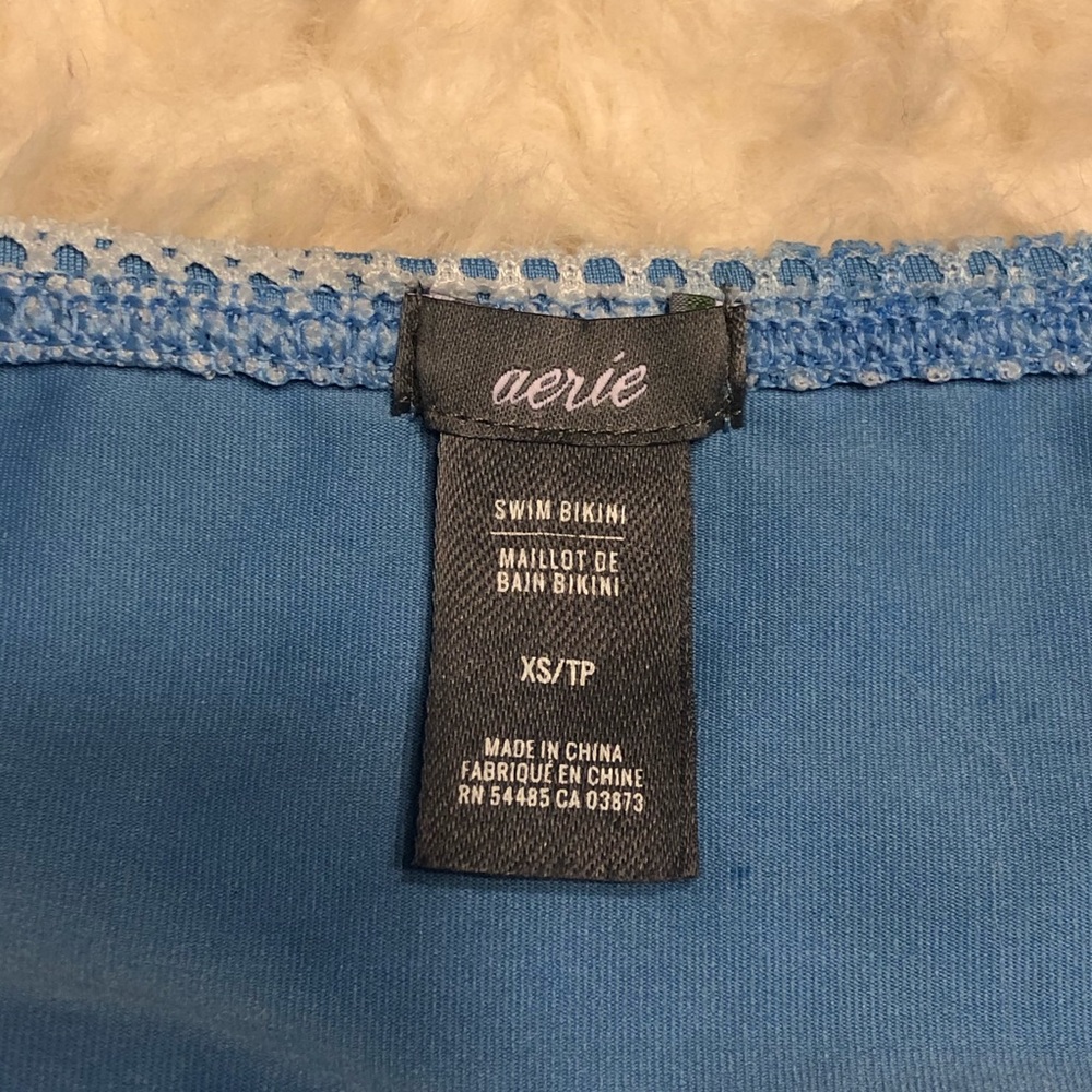 Aerie Blue and White Tie Die Bathing Suit Bottom - Picture 4 of 4